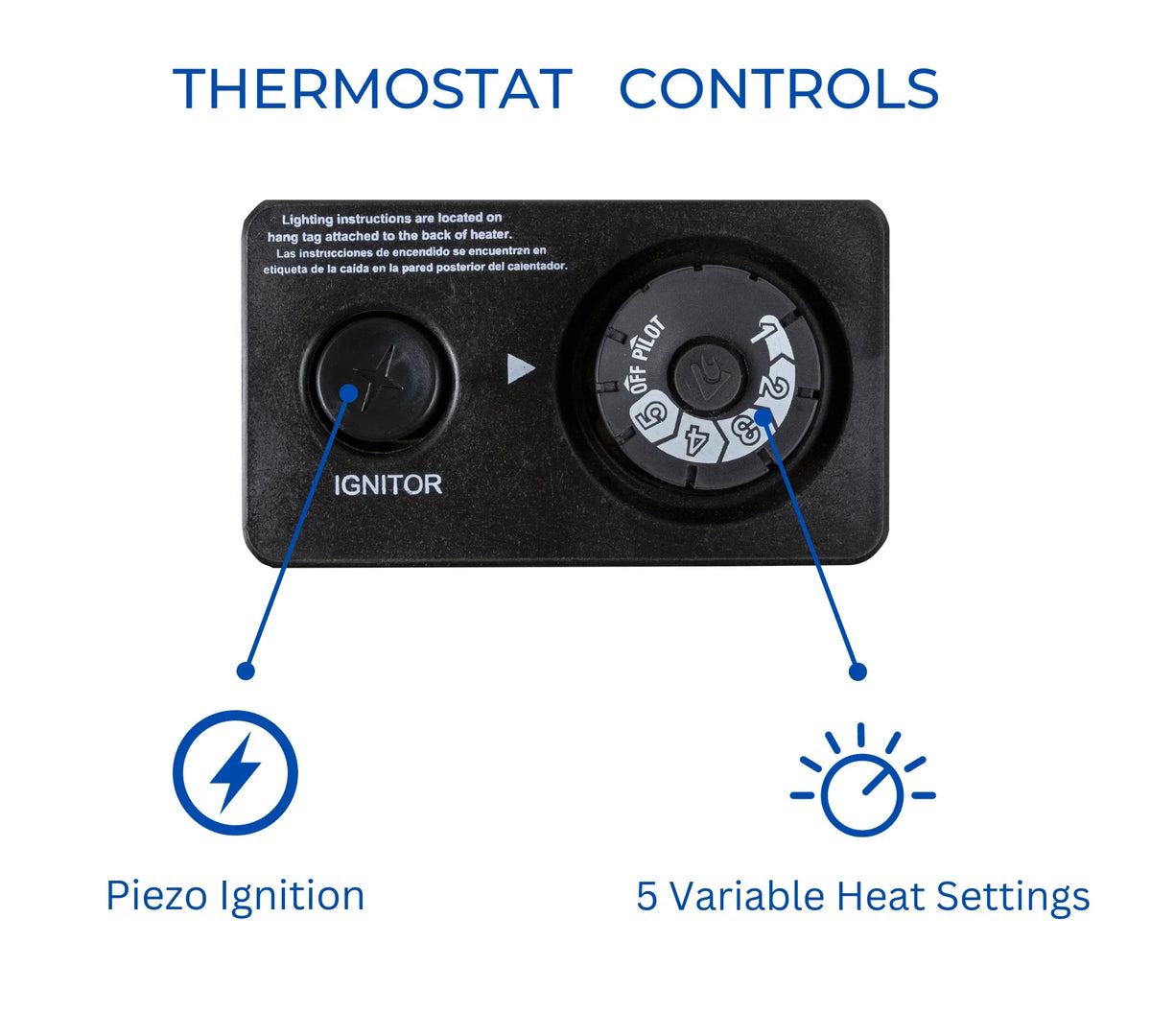 Hearth Sense Dual Fuel Vent Less Infrared Plaque Heater with Base and Blower 20,000BTU T-Stat Control Model# IR16T-BB