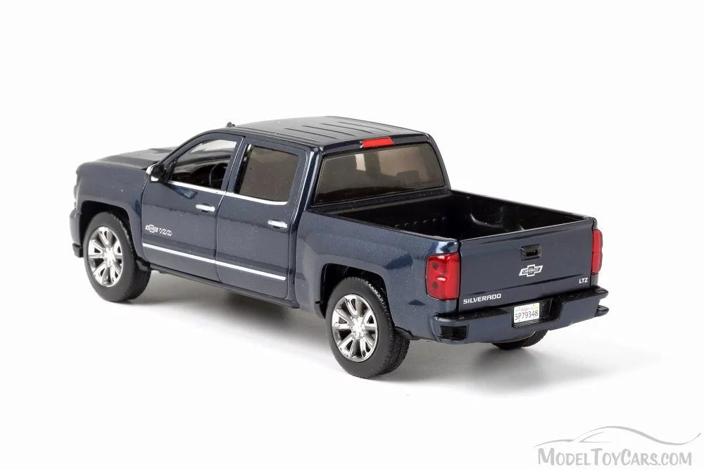 2018 Chevy Silverado Pick-Up Truck (Centennial Edition), Steel Blue - Motor Max 79353BU - 1/27 Scale Diecast Model Toy Car