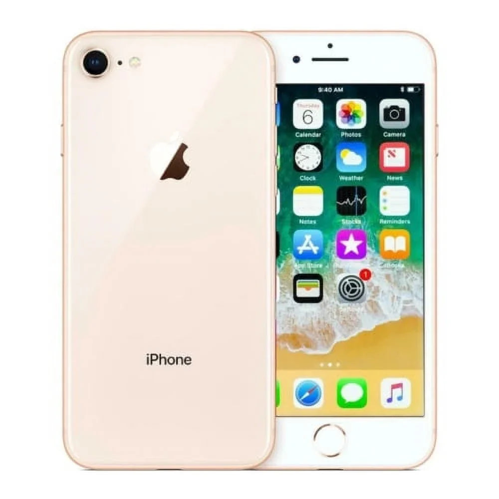 Pre-Owned Apple iPhone 8 64GB Factory GSM Unlocked T-Mobile AT&T Smartphone - Gold (Refurbished: Good)