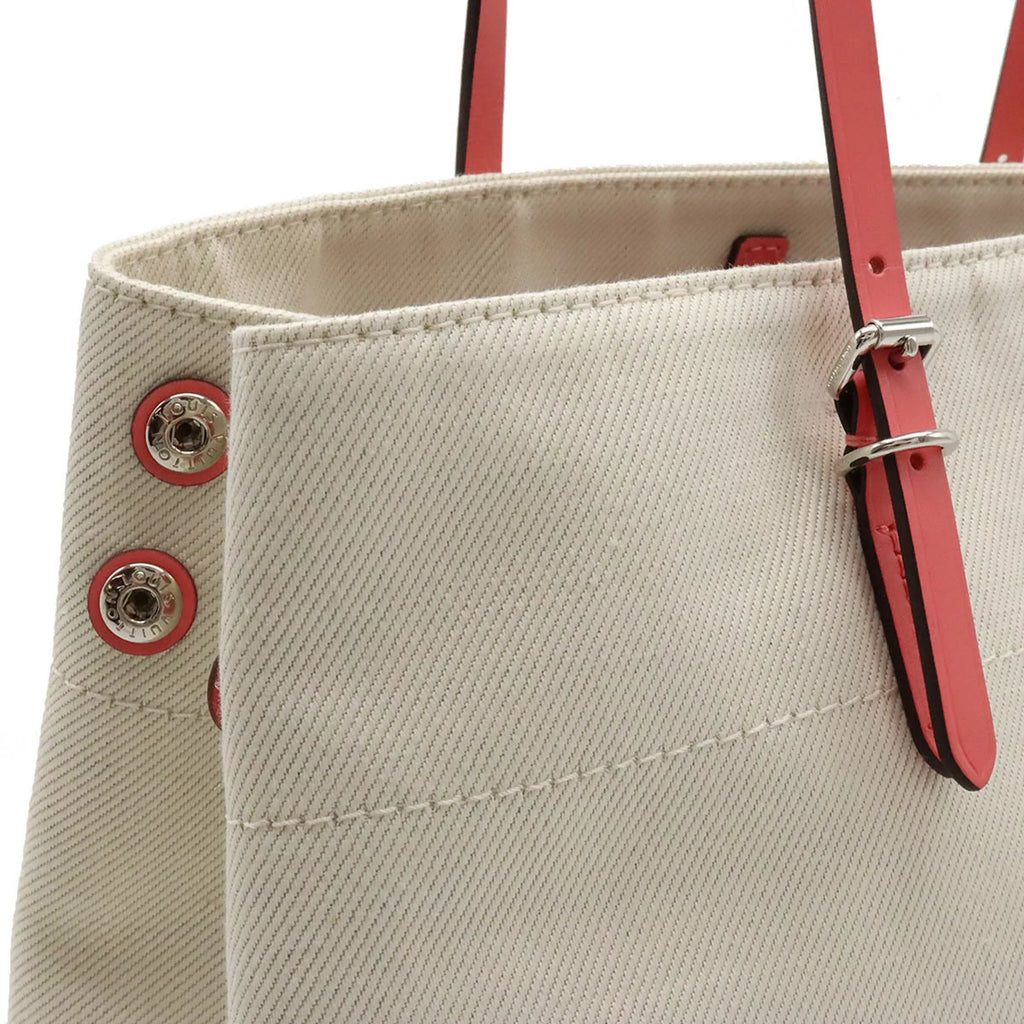 Authenticated Used LOUIS VUITTON Louis Vuitton Summer Collection 2014 Hippopotamus MM Tote Bag Shoulder Canvas Corail Pink M94502