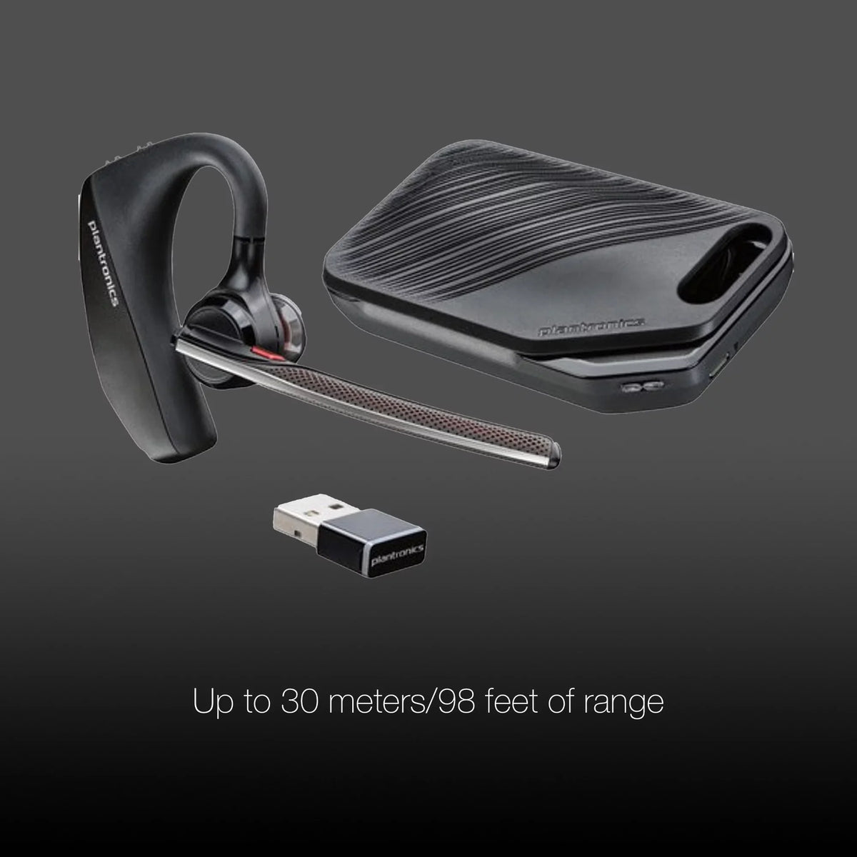 Plantronics Voyager 5200-UC Bluetooth Headset - 206110-01 - Compatible with Smartphones, PC, MaC, Softphones, Tablets