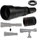 Commander Optics 650-1300mm (w/ 2X- 1300-2600mm) f/8-16 HD Telephoto Zoom Lens for Olympus Micro Four Thirds System Digital SLR Photo Cameras