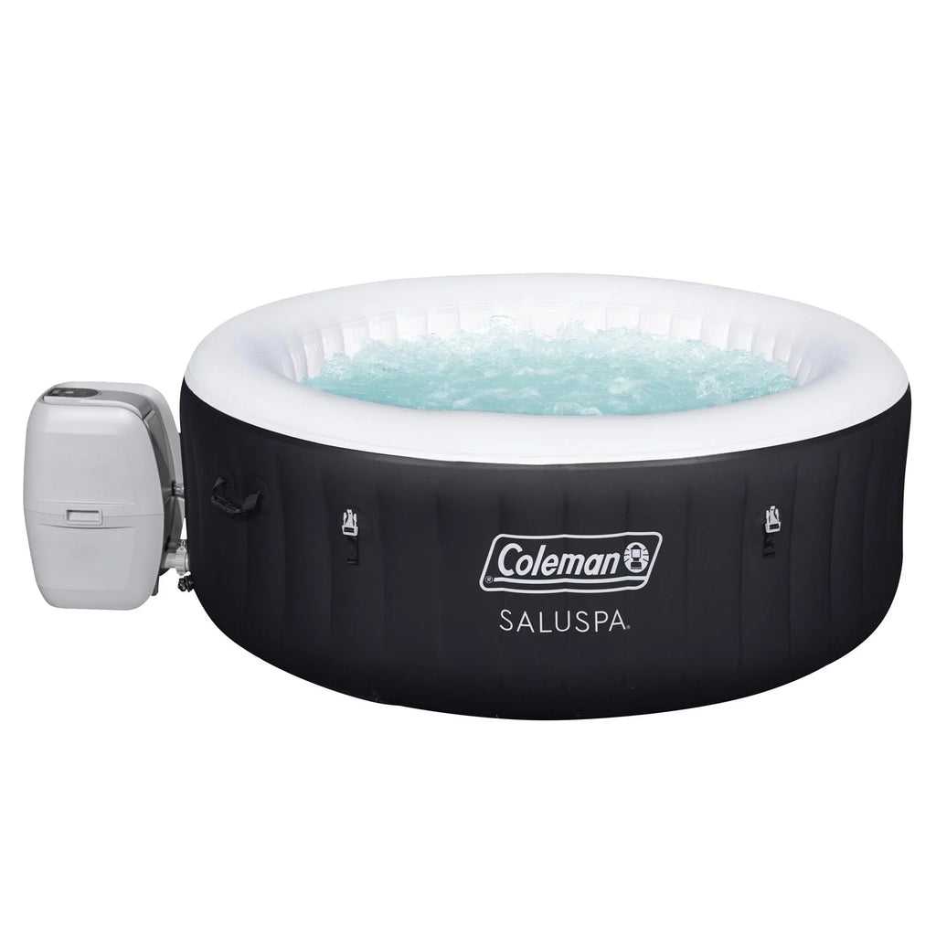 Coleman SaluSpa 4 Person Inflatable Hot Tub Spa with 12 Filter Cartridges