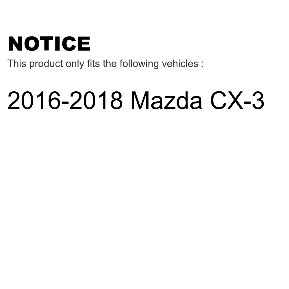 Front Rear Semi-Metallic Brake Pads Kit For 2016-2018 Mazda CX-3 KPF-100267
