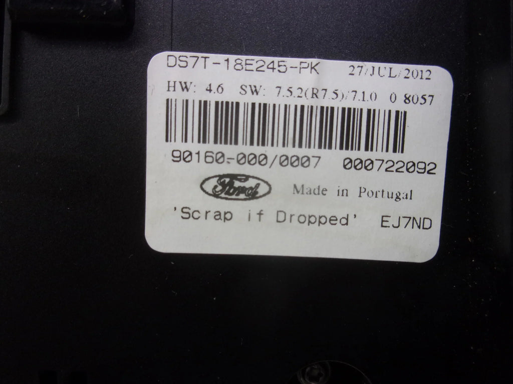 Pre-Owned 2013 Ford Fusion Sony Radio Control Panel Climate Control DS7T-18E245-PK OEM (Good)