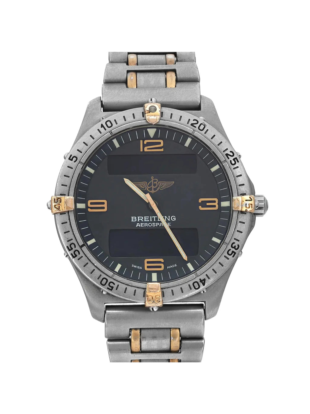 Pre-owned Breitling Aerospace 40mm Titanium Mens Watch F56062 (Good)