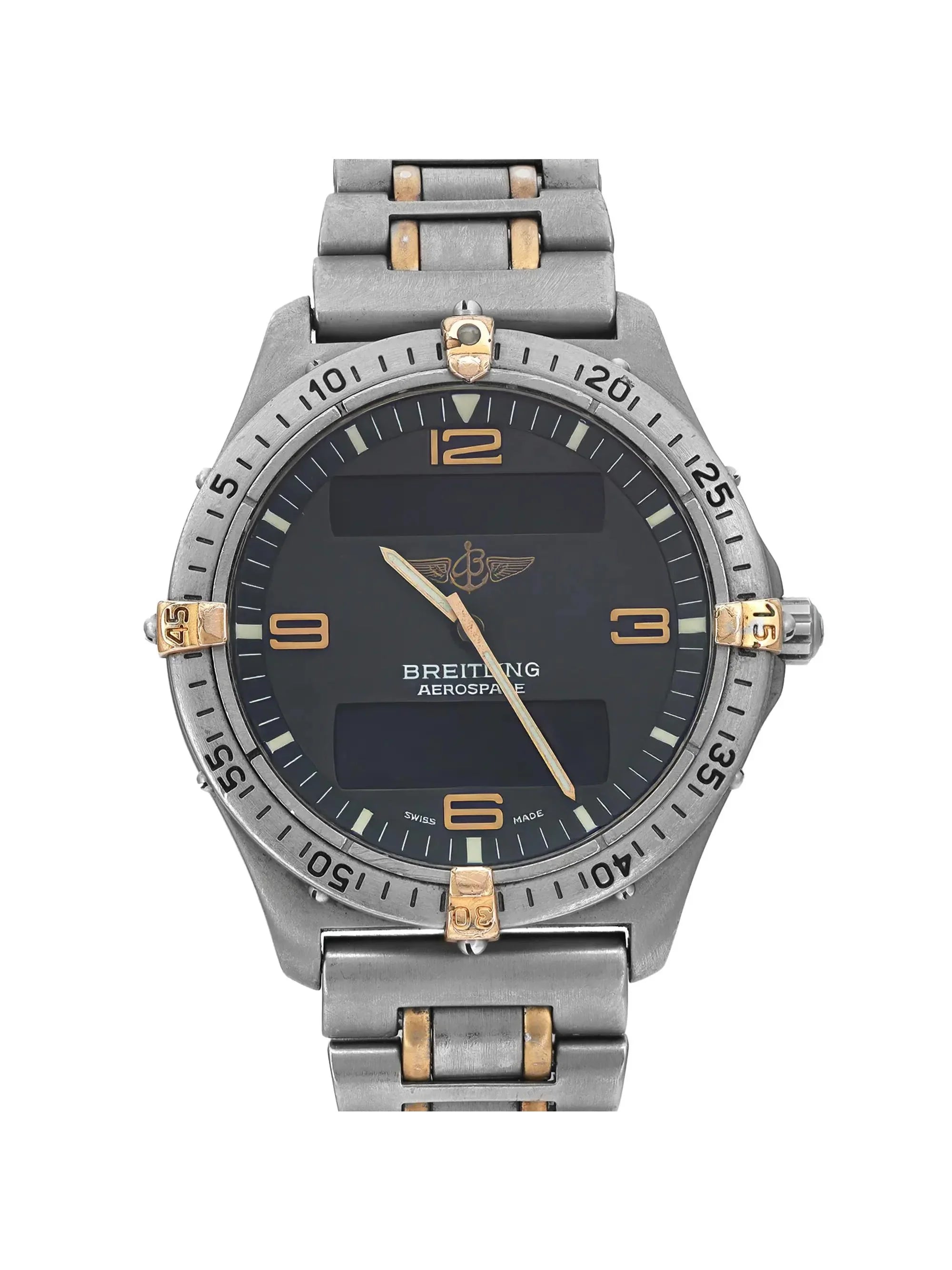 Pre-owned Breitling Aerospace 40mm Titanium Mens Watch F56062 (Good)