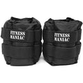 pro ankle weights 1 pair double straps heavy weight, 16 lbs (8 pounds per ankle) premium durable set for gym, workout, walking, ab, leg and glute exercises for men women