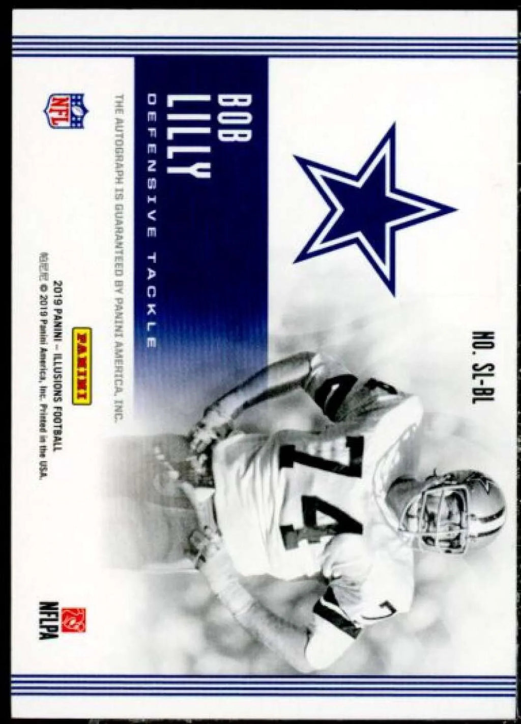 Bob Lilly Card 2019 Panini Illusions Stadium Legends Autographs #18