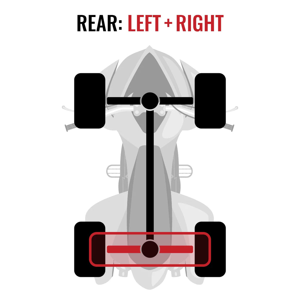 2 pc Sixity XT Rear Left Right Axle compatible with Can-Am Renegade 500 2015 - EFI 4X4