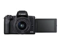 Canon EOS M50 Mark II 24.1 Megapixel Mirrorless Camera with Lens, 0.59", 1.77", Black