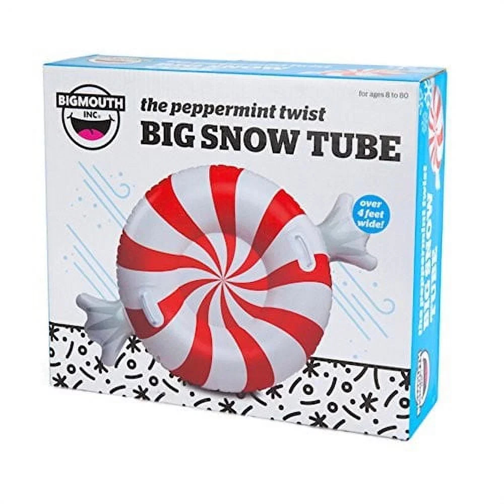 BigMouth Inc. Snow Tube - Inflatable Snow Tube with Easy Grip Handles, Made of Durable Vinyl with Welded Seams - Makes a Great Gift
