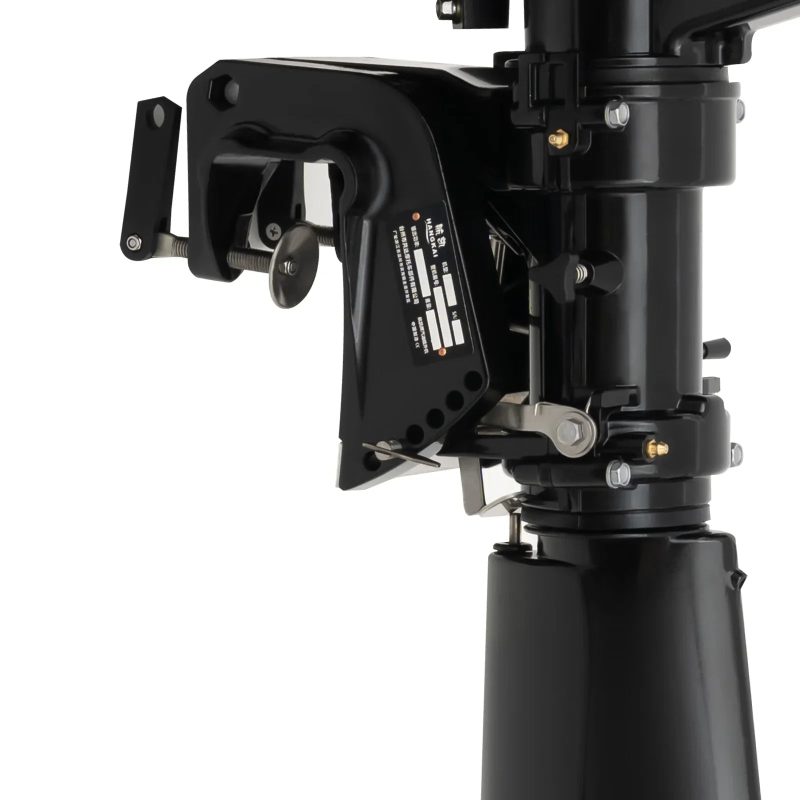 Anqidi 6.5HP 4 Stroke Outboard Motor 123CC Heavy Duty Boat Engine with Single Cylinder Water Cooling System & CDI Ignition Tiller Control Max 6000r/min