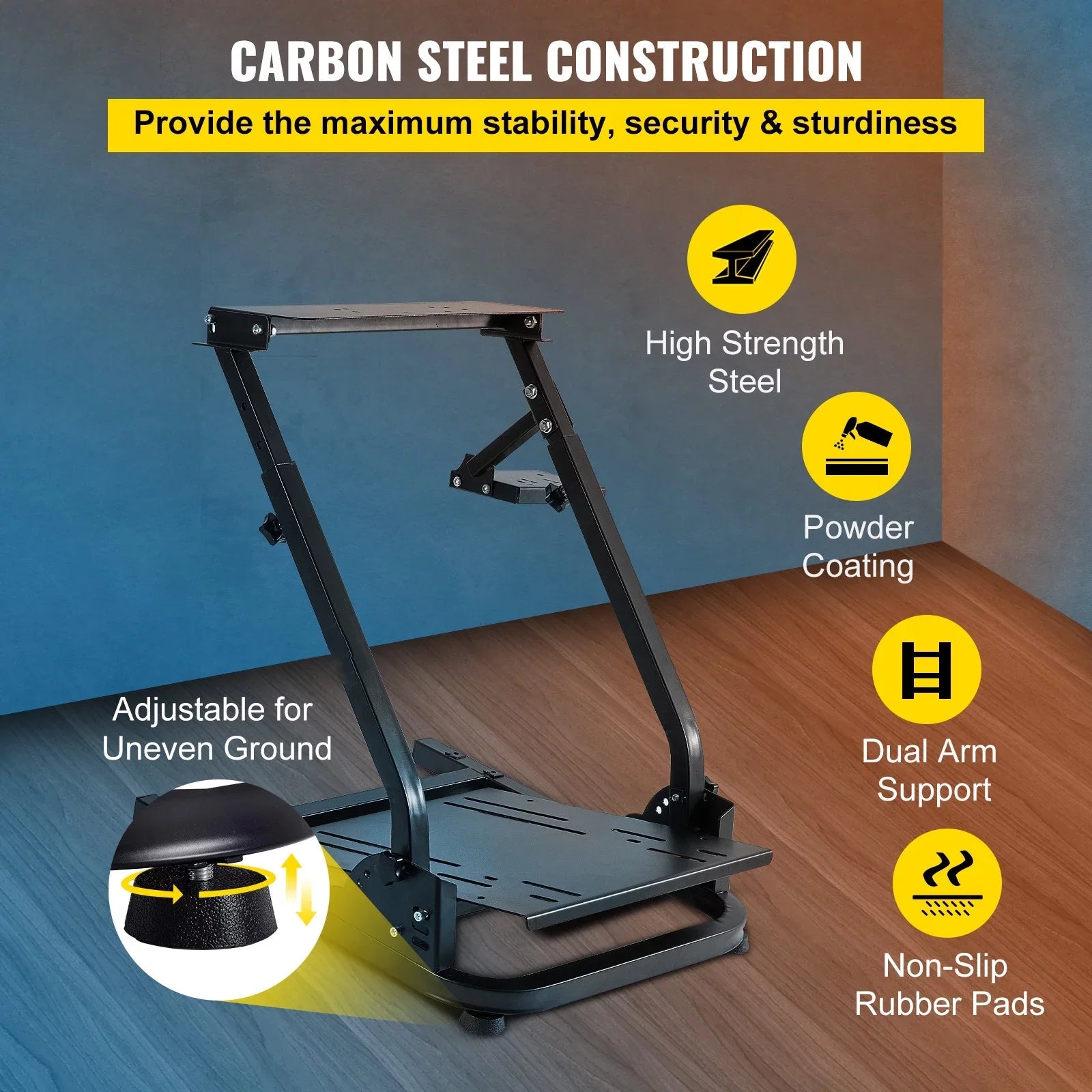 SKYSHALO Steering Wheel Stand Stand Racing Simulator For G27 G29 PS4 G920 T300RS
