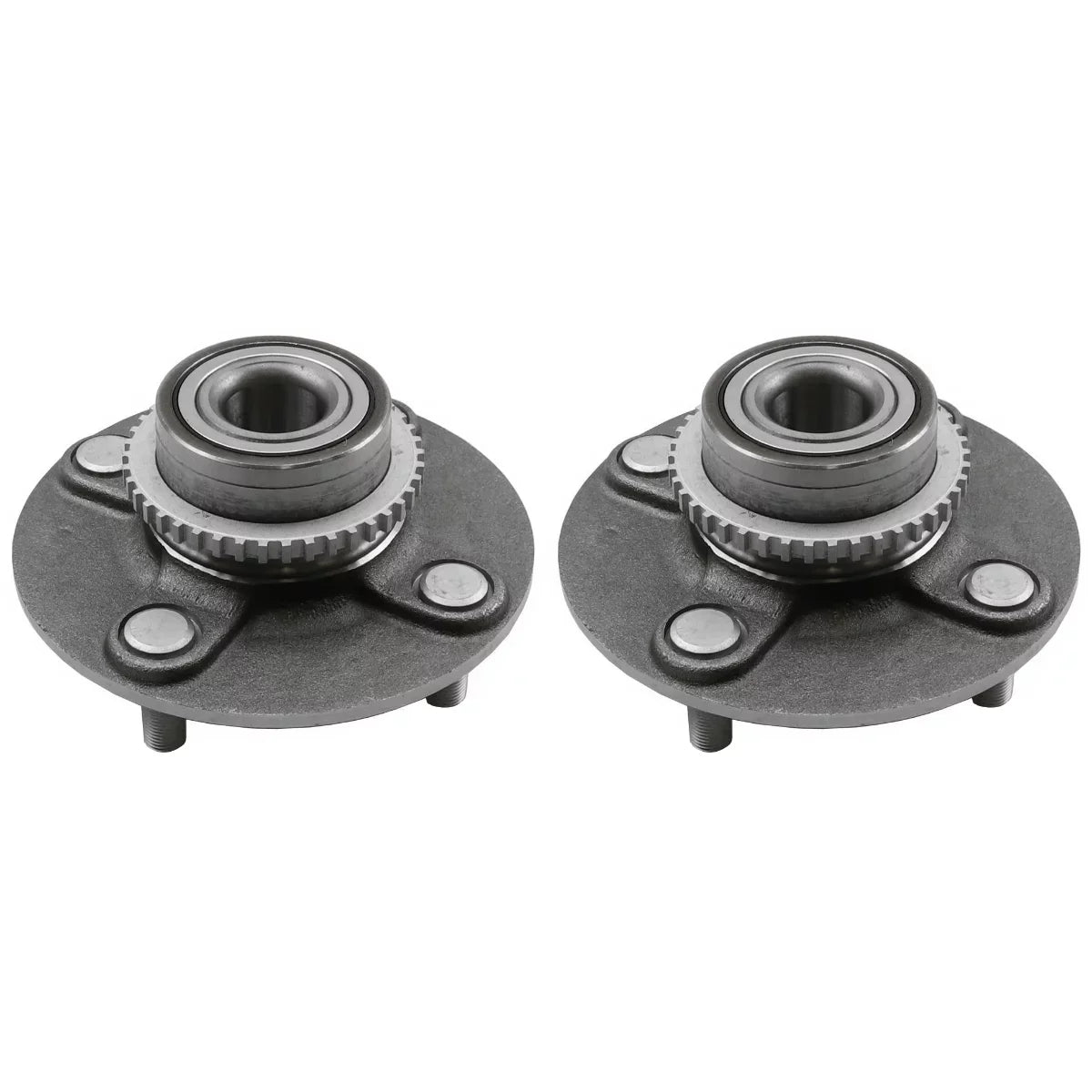 AutoShack Rear Wheel Hub Bearing Set of 2 Driver and Passenger Side Replacement for 2000 2001 2002 2003 2004 2005 2006 Nissan Sentra 1.8L 2.0L 2.5L FWD 4-Lug HB612305PR