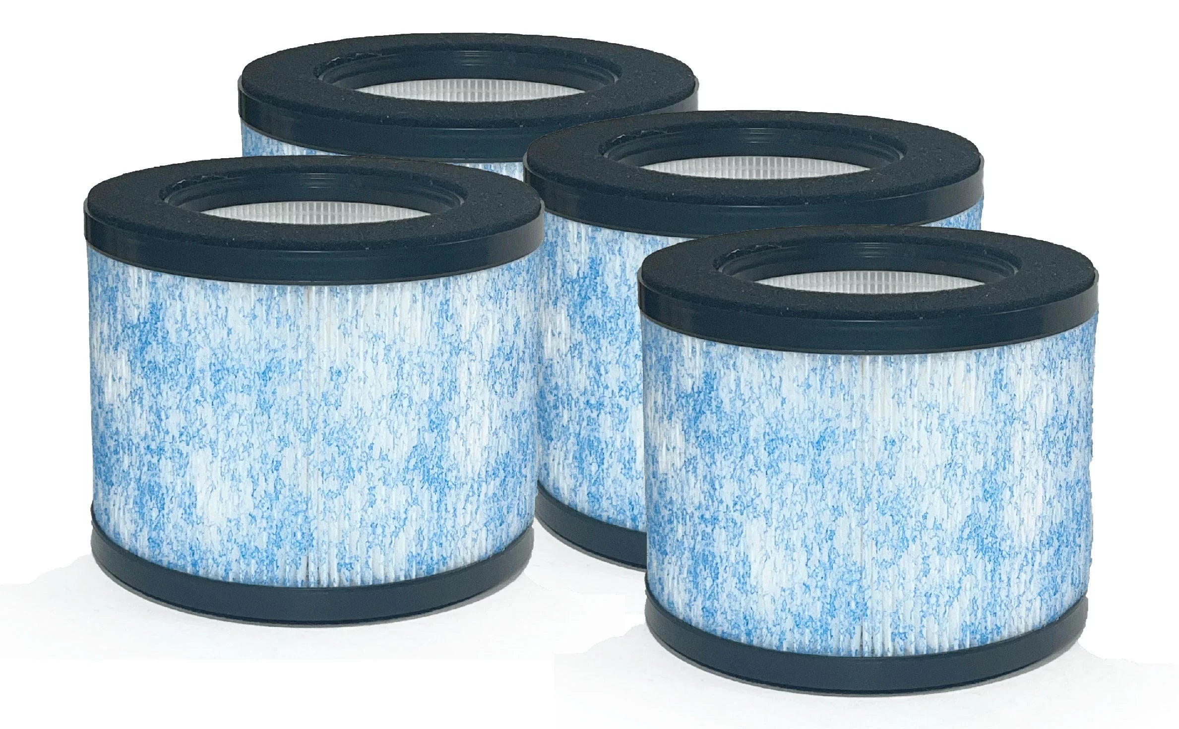 Nispira True HEPA Filter Replacement Compatible with Ibuki Air Purifier C102 MA-01CW, MA-18, Okaysou AirMic4S. 4 Packs