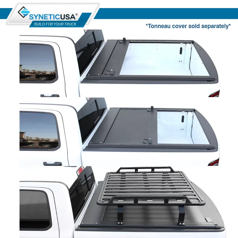 Syneticusa HD Heavy Duty Truck Bed Cargo Load Rack Kit Compatible with F150 Ram Silverado Tundra Titan