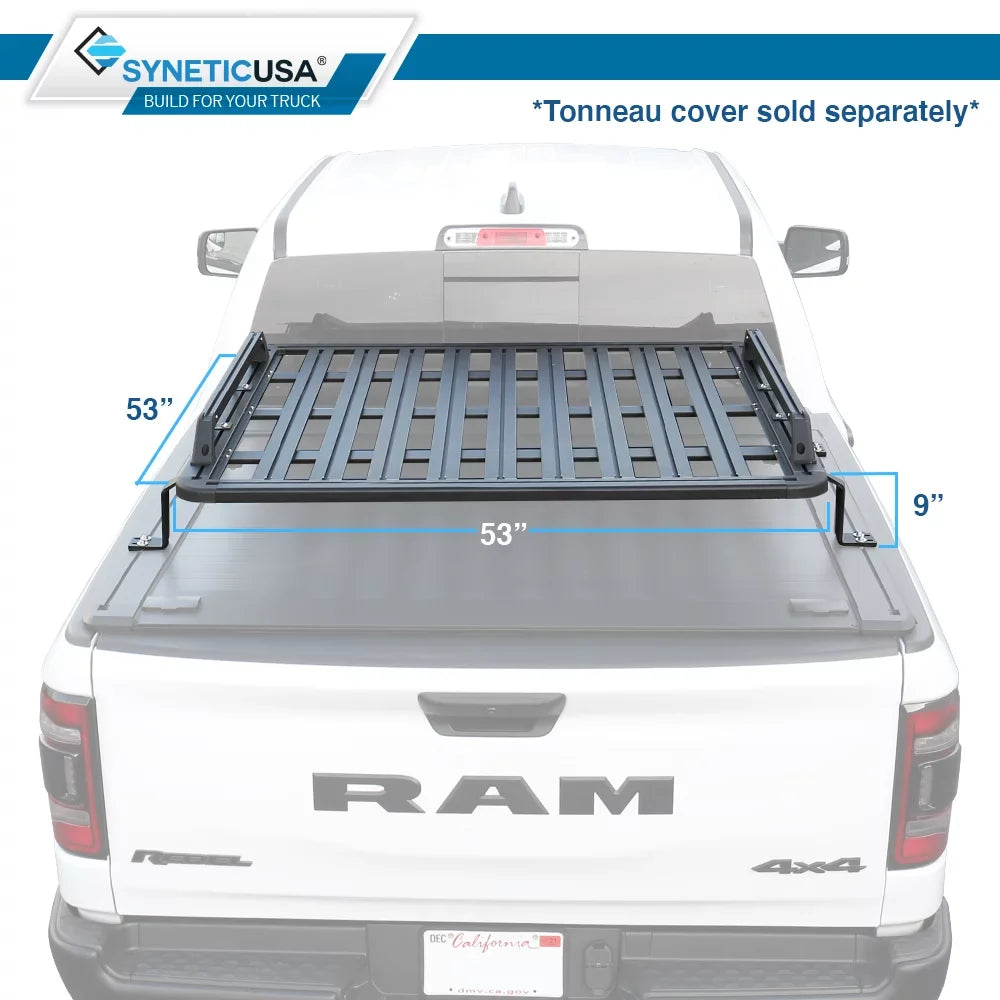 Syneticusa HD Heavy Duty Truck Bed Cargo Load Rack Kit Compatible with F150 Ram Silverado Tundra Titan