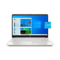 HP 2022 15.6" FHD Laptop PC Intel 11th 4-Core i5-1135G7 8GB DDR4 RAM 256GB NVMe SSD Intel Iris Xe Graphics Webcam HDMI WiFi AC RJ45 BT USB-C Backlit Keyboard Gold Windows 11 Pro w/RE Accessories