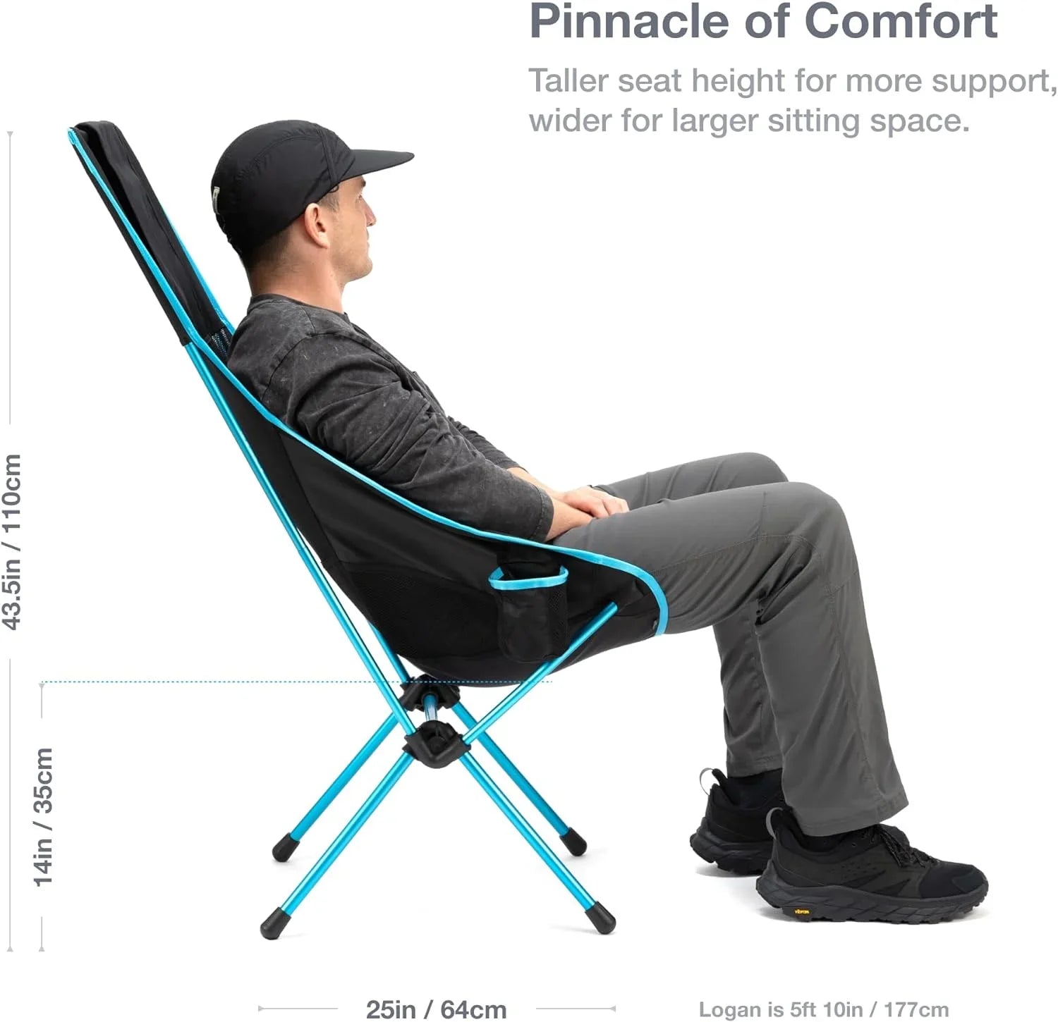 YUNWEN Savanna High-Back Collapsible Camp Chair