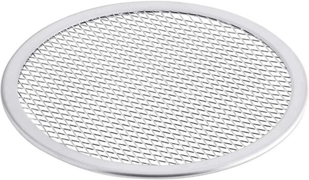 TrueCraftware- Set of 2 Aluminum 14” Pizza Baking Screen Seamless Rim- Bakeware Pizza Screen Round Pizza Pan Tray Round Baking Tray for Home Kitchen Pizzeria & Restaurants