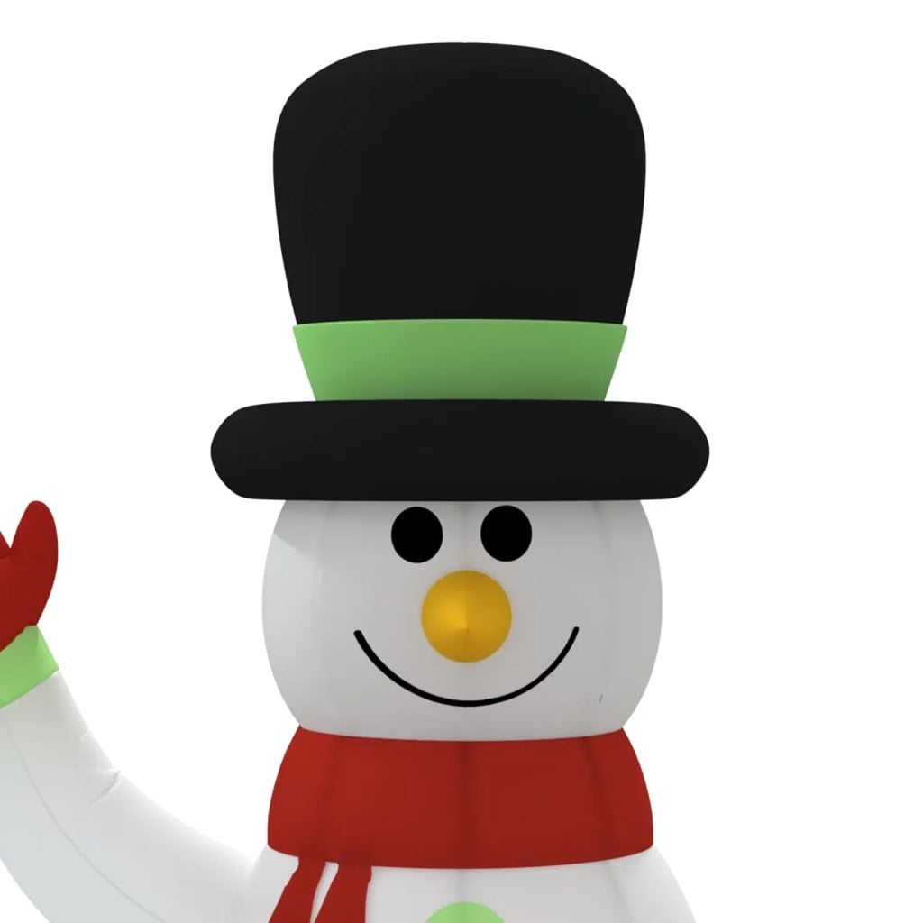 Aibecy Inflatable Snowman Family with LEDs 12 ft