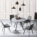 Round Dining Table Set, Mid Century Modern Round Dining Table 35 INCH, Leisure Coffee Table, Saving Space