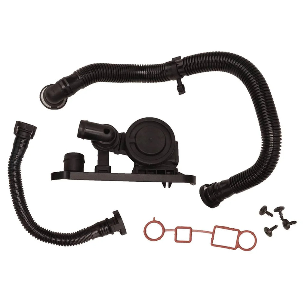 For A3 A4 Eos GTI Jetta Passat TT PCV Crankcase Vent Valve and Hoses Set Kit Fits select: 2007 VOLKSWAGEN JETTA WOLFSBURG, 2008 VOLKSWAGEN GLI SE/SEL