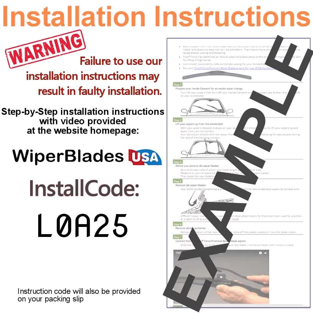 2020 Cadillac XT4 Performance Beam Wipers (Set of 3) w/Rear Wiper