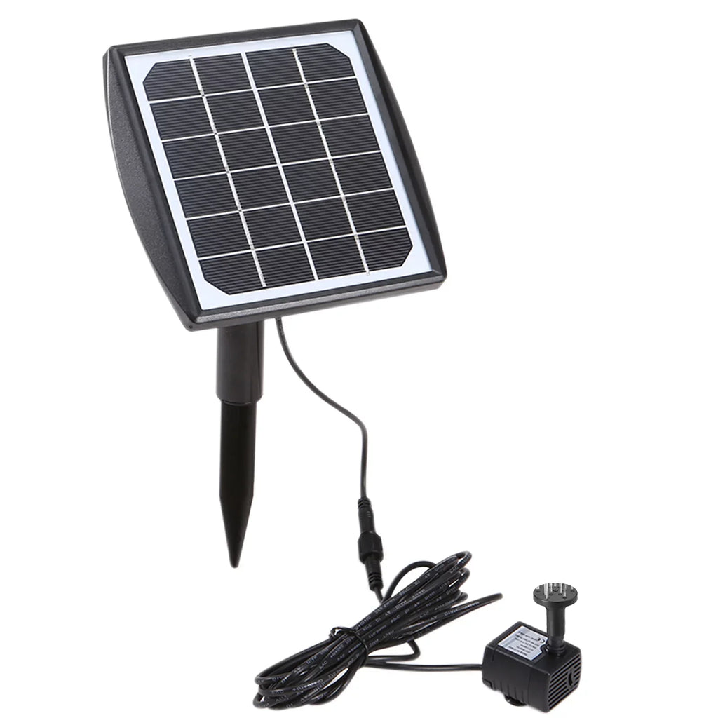 Lixada Solar Panel Water Pump Fountain Pump Adjustable for DIY Birdbath Fish Tank Small Pond Patio Lawn Pool Garden