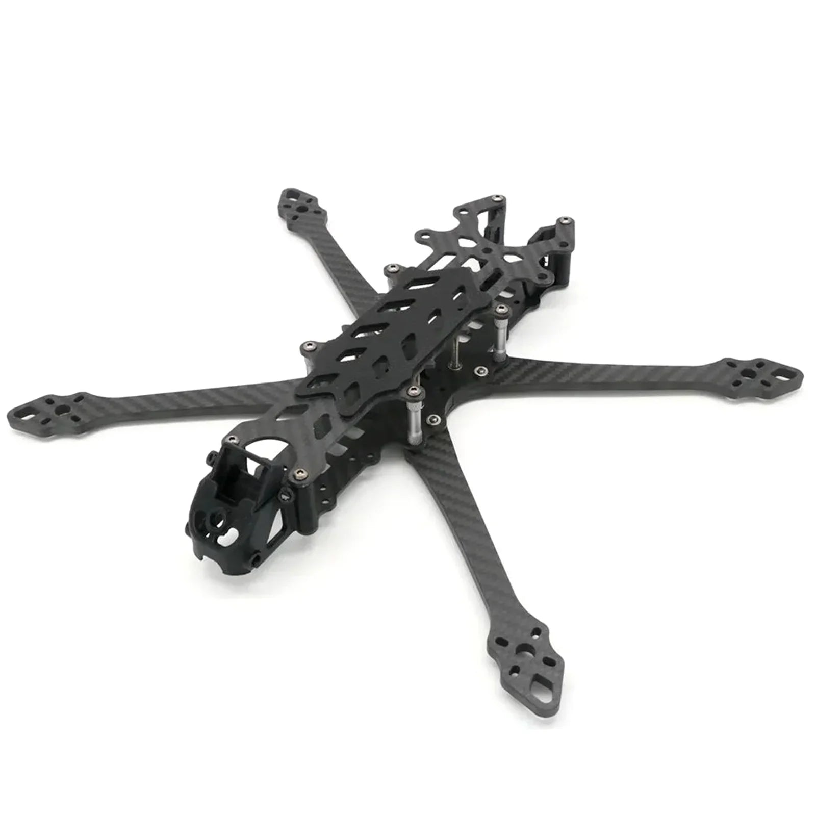 Aibecy Frame,Carbon Fiber Frame Kit 375mm Wheelbase 8 Inch Kit Wheelbase 375mm Compatible Huiop Inch Freestyle Drones Ideal Wheelbase 375mm Arm 5.0mm Suitable 375mm Arm 5.0mm
