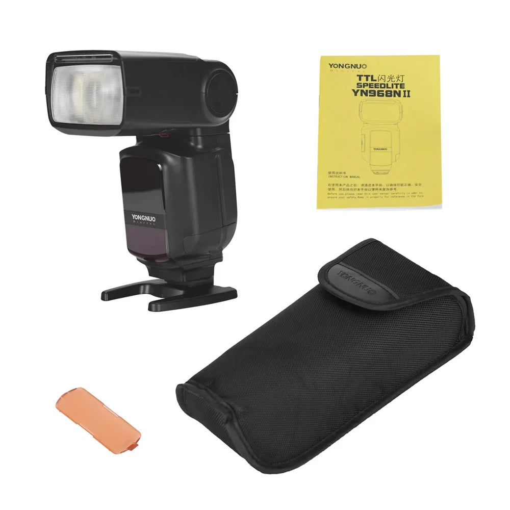 YONGNUO YN968N II Wireless TTL Speedlite Flash with Built-in 5600K LED Light - 1/8000s HSS for Nikon DSLR Cameras, Compatible with YN622N YN560 Wireless System