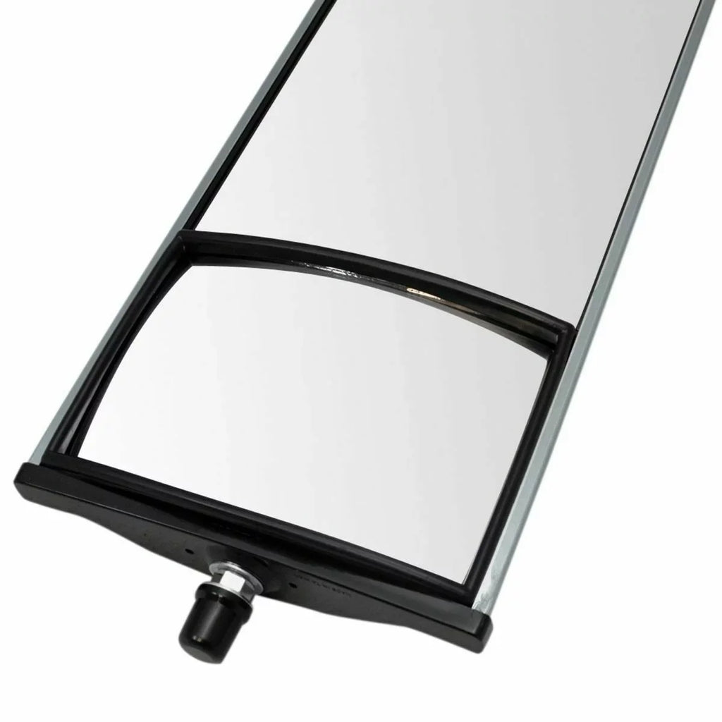TRQ 16" x 6.5" Aluminum West Coast Mirror Pair w/ Convex Glass for HD Semi Truck MRA64341 Fits select: 1986-2009,2011-2017 ISUZU NPR