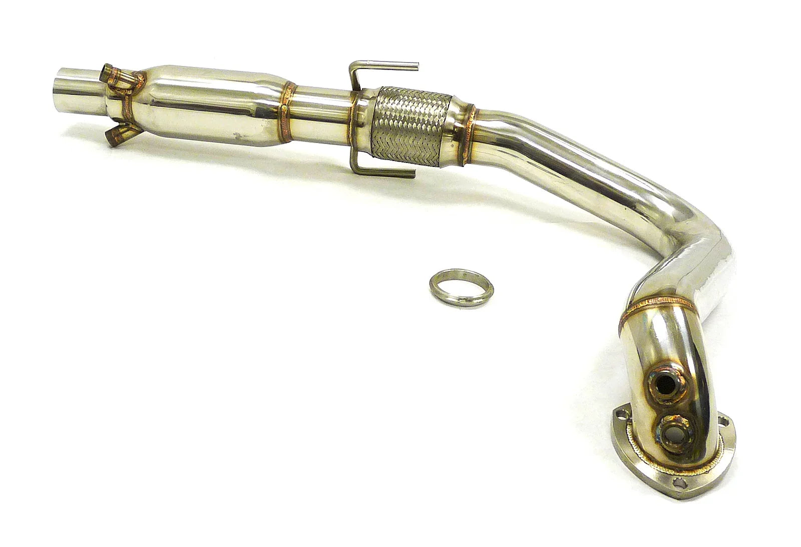 Stainless Steel Resonated Pipe Fitment For 2003 thru 2008 Saab 9-3 SS/SC 2.0L 4Cyl. By OBX