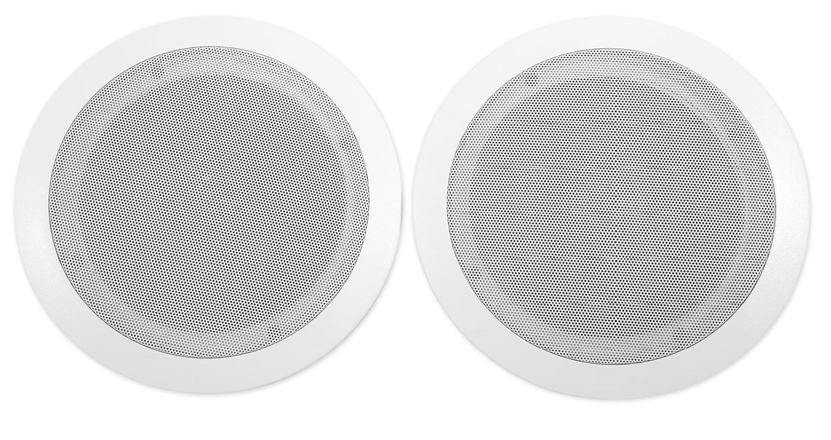 6-Zone Amp+6) 3.5" White Cube+2) JBL Pendant and Ceiling Speakers for Restaurant/Bar