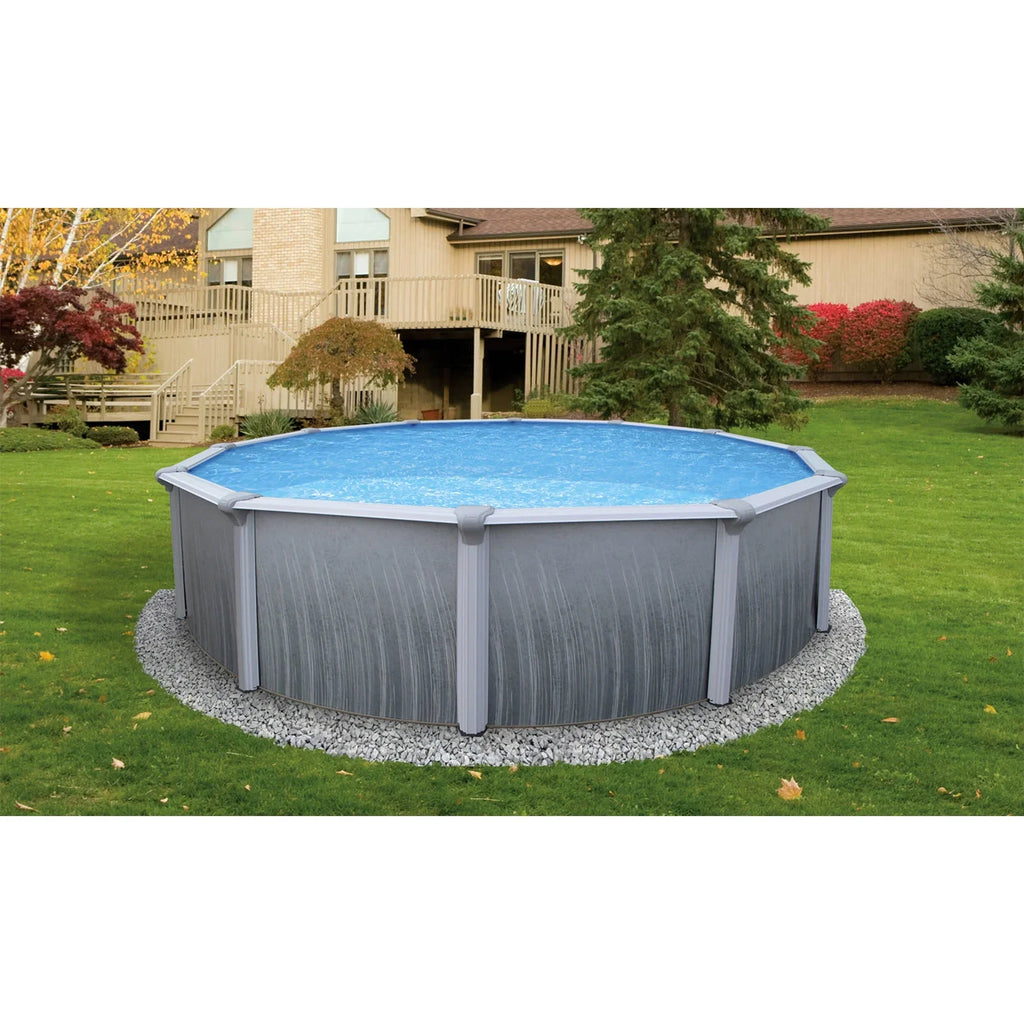 Bluewave Martinique 15' Round 52-In Steel Pool With 7-In Top Rail