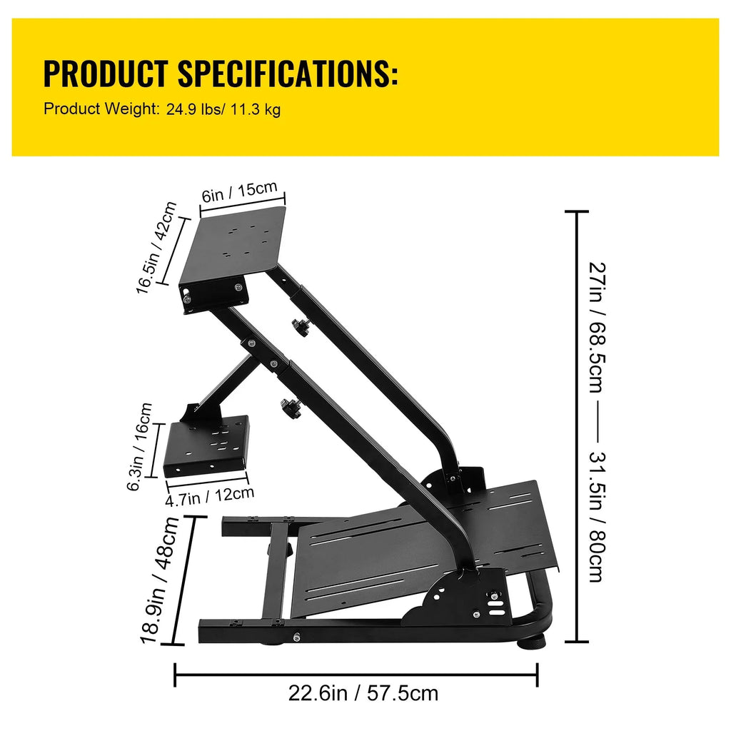 SKYSHALO Steering Wheel Stand Stand Racing Simulator For G27 G29 PS4 G920 T300RS