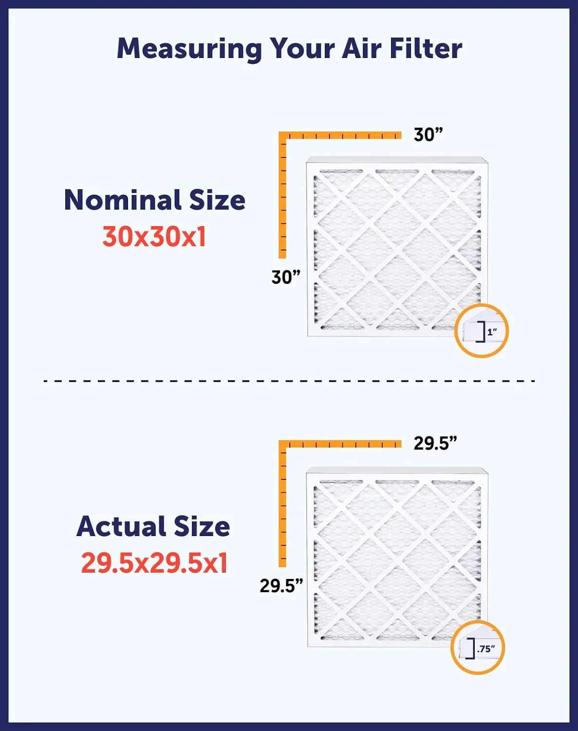 Filter King 9x36.5x1a Air Filter | 4-PACK | MERV 8 HVAC Pleated A/C Furnace Filters | MADE IN USA | Actual Size: 9 x 36.5 x .75"