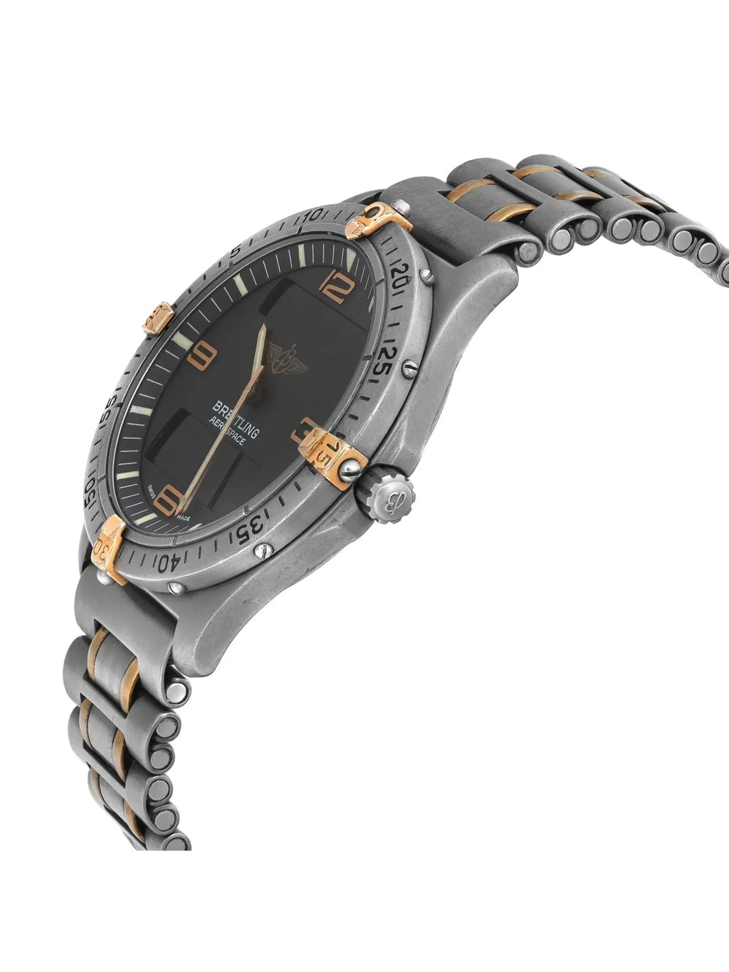 Pre-owned Breitling Aerospace 40mm Titanium Mens Watch F56062 (Good)