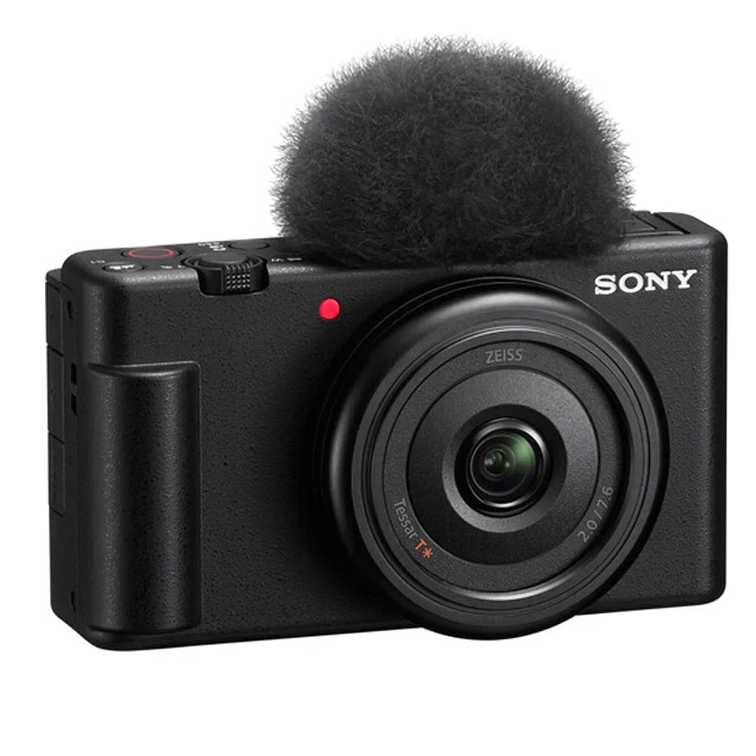 Sony ZV-1F Vlogging Camera (Black) with SanDisk 64GB Memory Card + ZeeTech Accessory Bundle