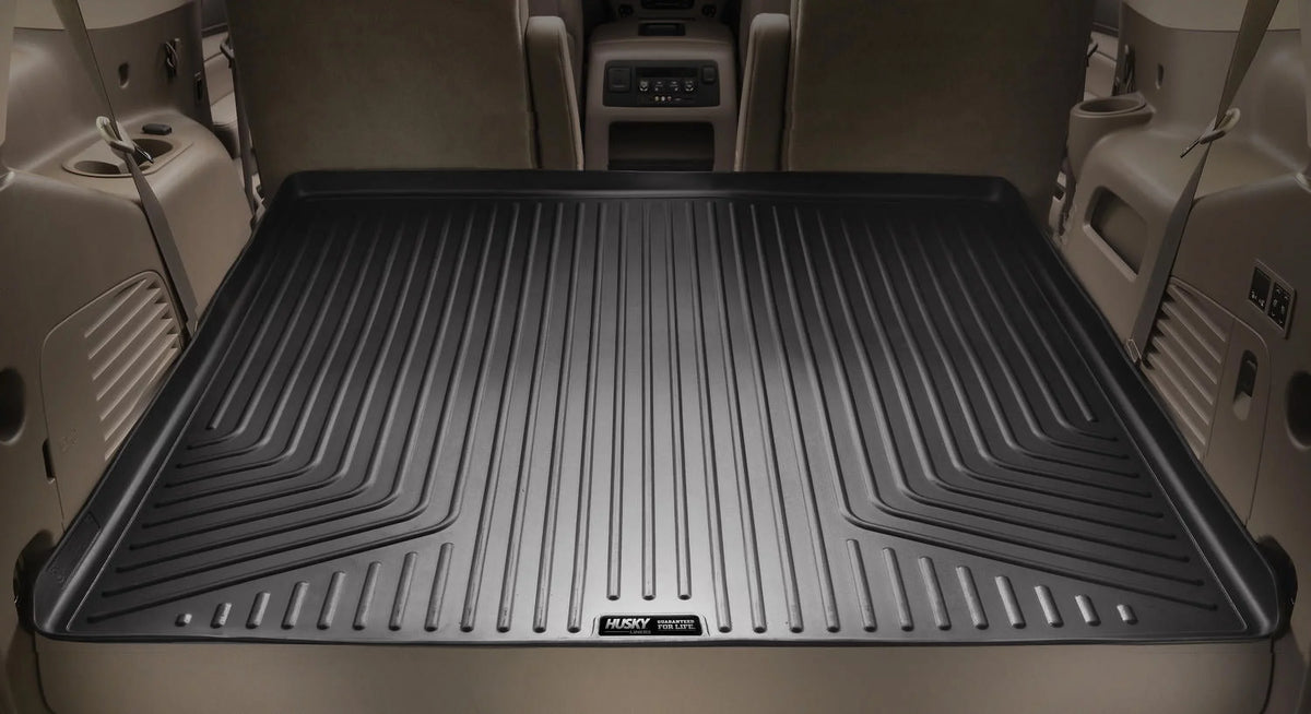 Husky Liners Weatherbeater Series Trunk Liner Black Fits 12-17 Toyota Camry; Hybrid Only Fits select: 2012-2014 TOYOTA CAMRY HYBRID/LE/XLE, 2015-2017 TOYOTA CAMRY HYBRID/LE/XLE/SE