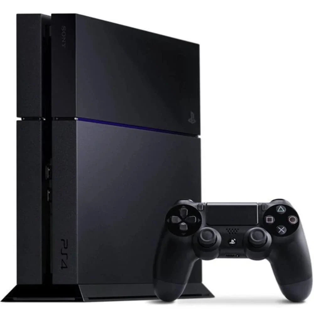 Sony PlayStation 4 500GB Gaming Console Black with Charging Dock Headset 2 Controller Bolt Axtion Used