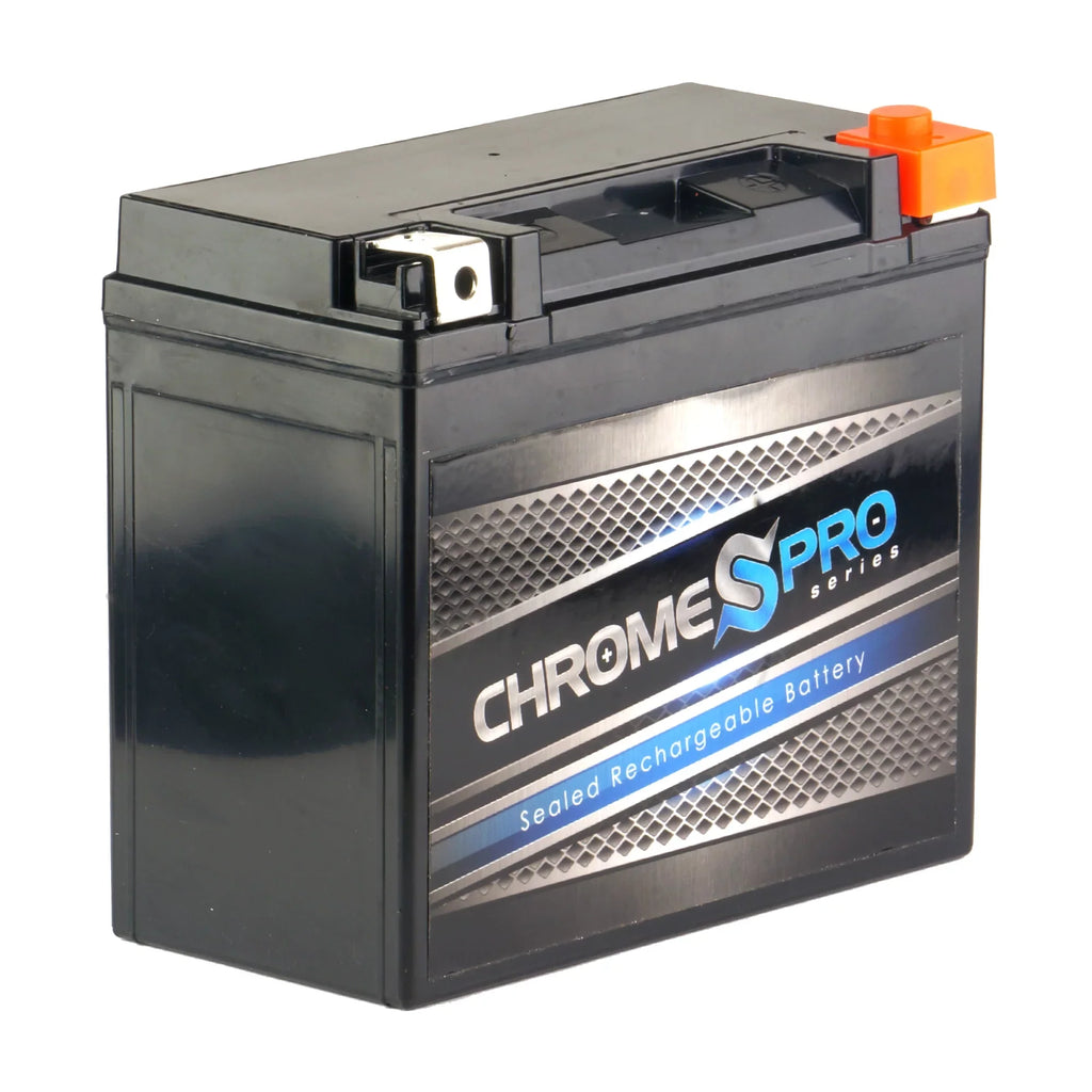 Chrome Pro Battery Ytx20hl-bs (20hl-bs 12 Volts,18 Ah, 310 Cca) Replacement Battery for 1998 Kawasaki Jt750 Sts, Stx