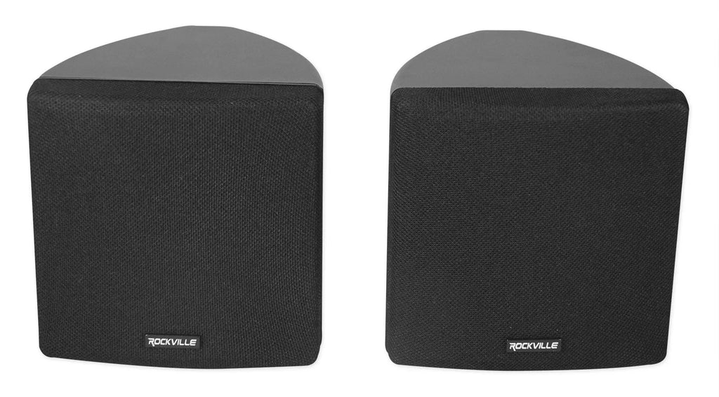 6-Zone Home Audio Receiver+(6) 3.5" Black Cube+(2) JBL Pendant+Ceiling Speakers