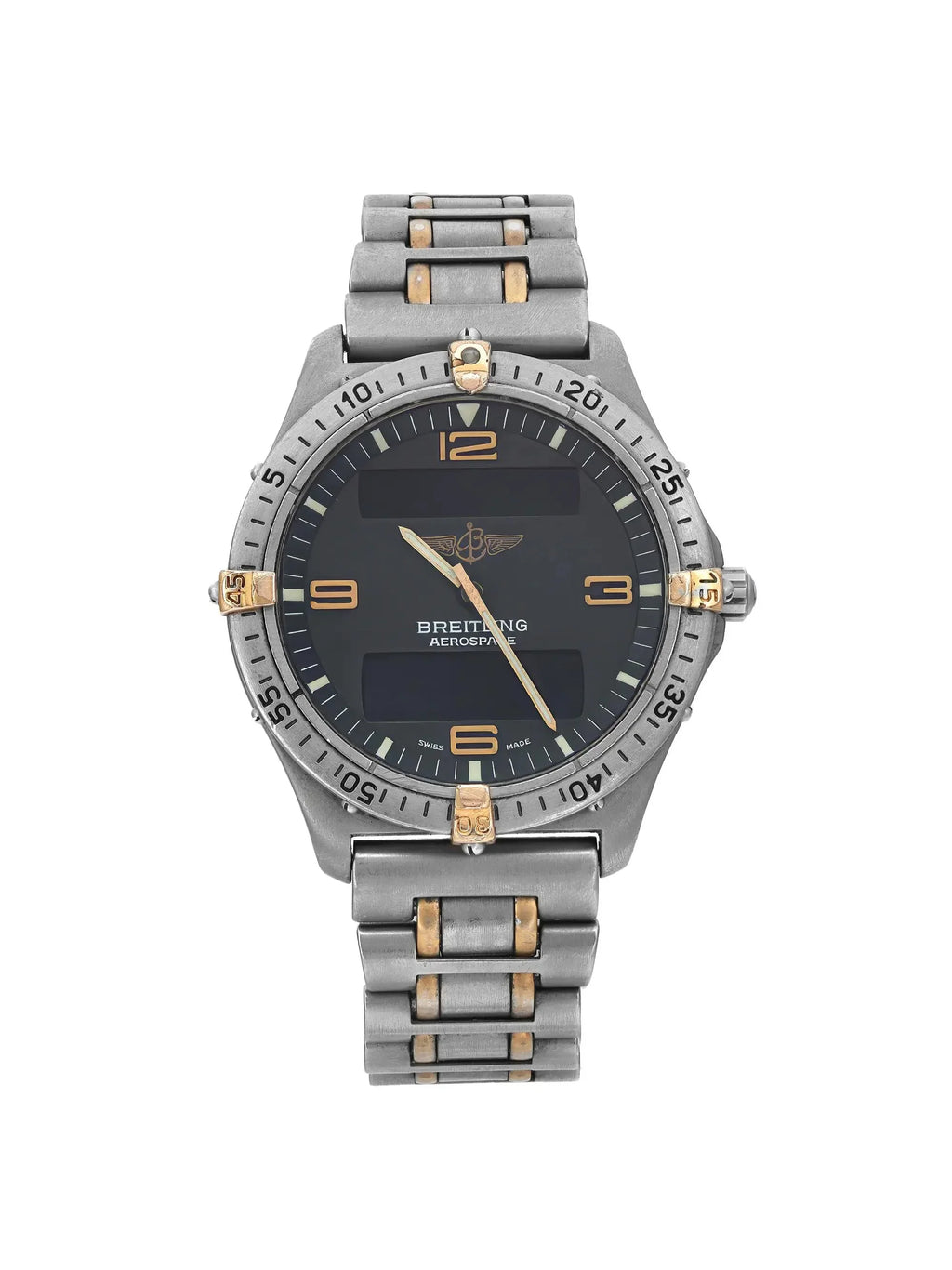 Pre-owned Breitling Aerospace 40mm Titanium Mens Watch F56062 (Good)