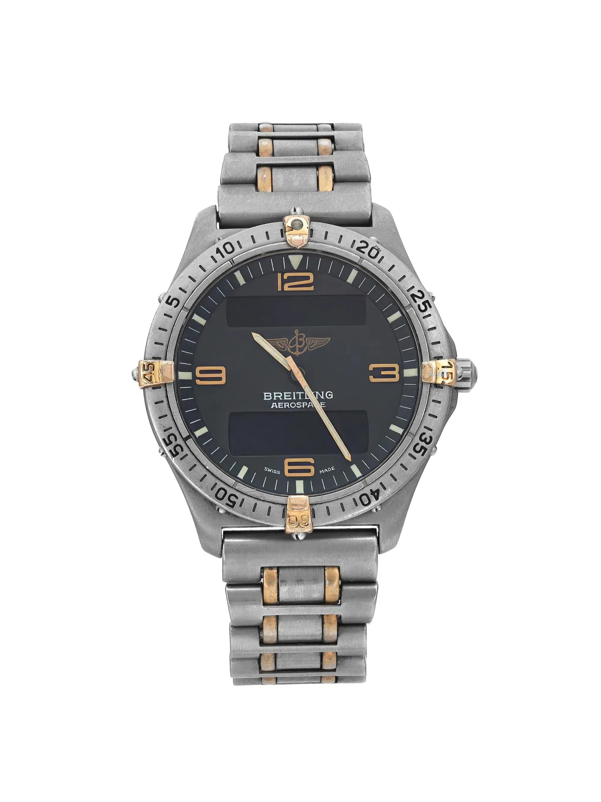 Pre-owned Breitling Aerospace 40mm Titanium Mens Watch F56062 (Good)