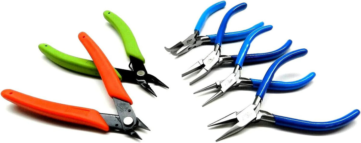 Jewelry Making Tool Kit Bead Work Wire Wrapping Xuron 494, 410, 4 Pliers – Set Of 6