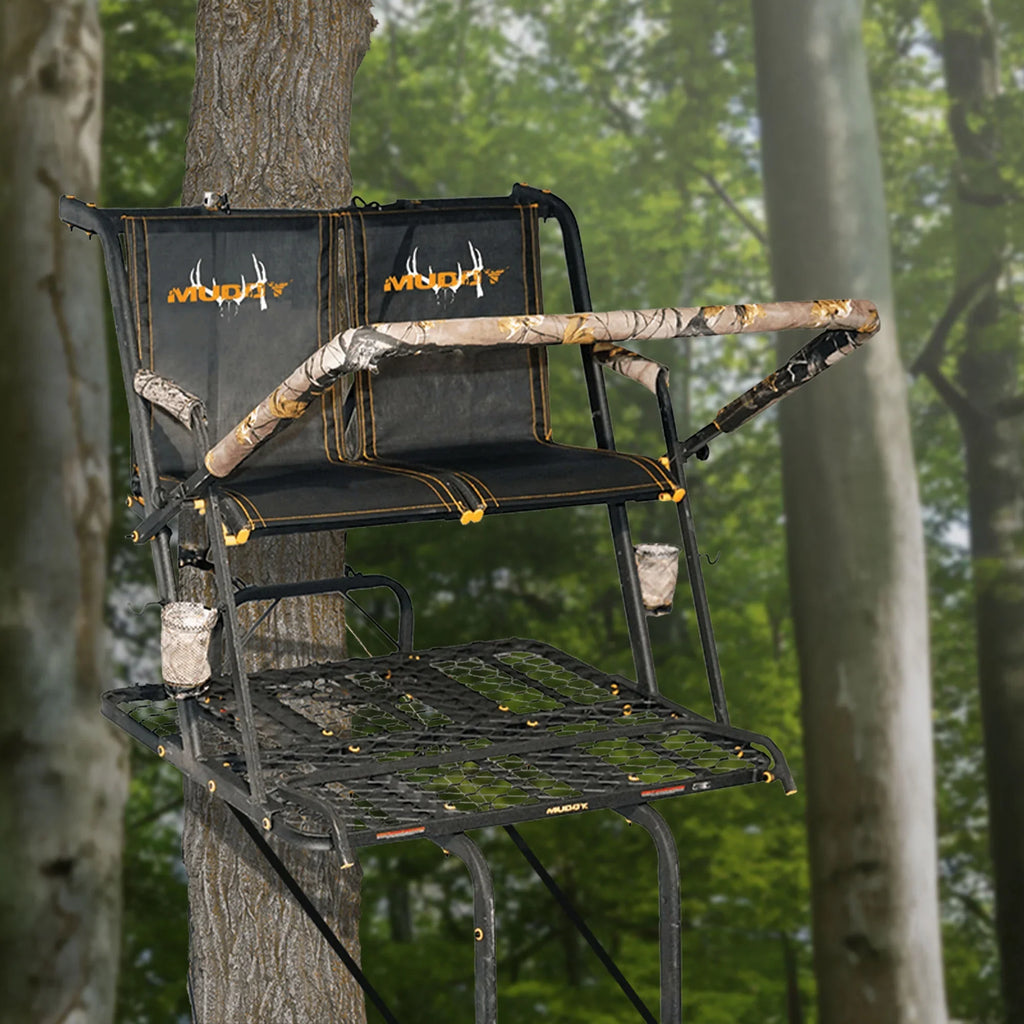 Muddy MLS2601 Nexus XTL 20 Ft Tall 2 Person Deer Hunting Ladder Tree Stand