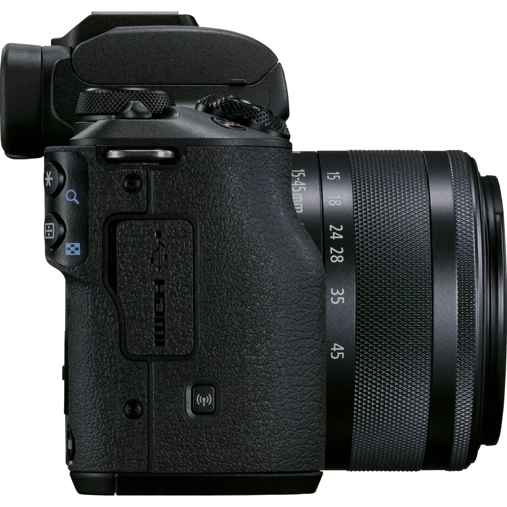 Canon EOS M50 Mark II 24.1 Megapixel Mirrorless Camera with Lens, 0.59", 1.77", Black