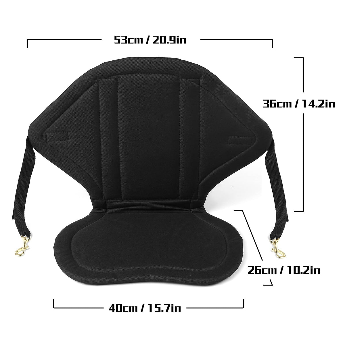 Lixada Water Repellent Children Kayak Seat with Back Support Kids High Back Canoe Seat Boats Cushioned Seat Pad for  Watersports